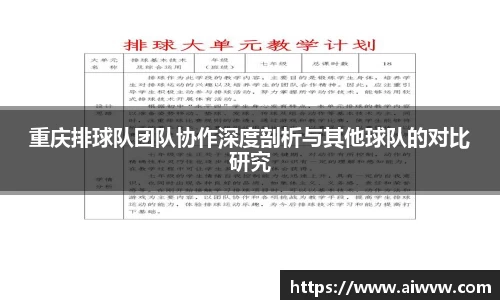 重庆排球队团队协作深度剖析与其他球队的对比研究