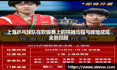 上海乒乓球队在欧锦赛上的拼搏历程与辉煌成就全景回顾